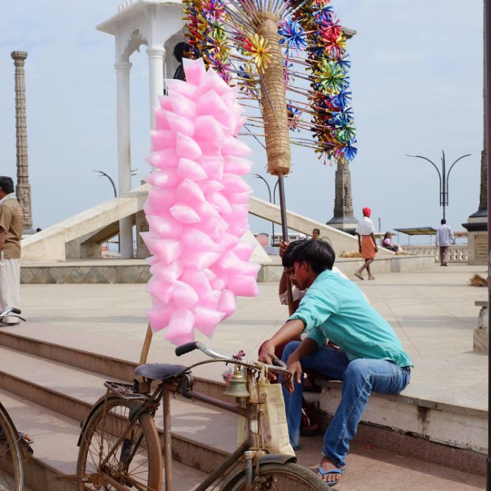 vendeurs de barbe à papa