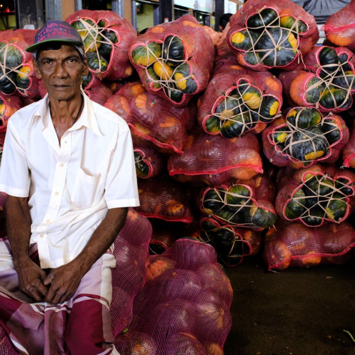 producteur de légumes au marché - Sri Lanka